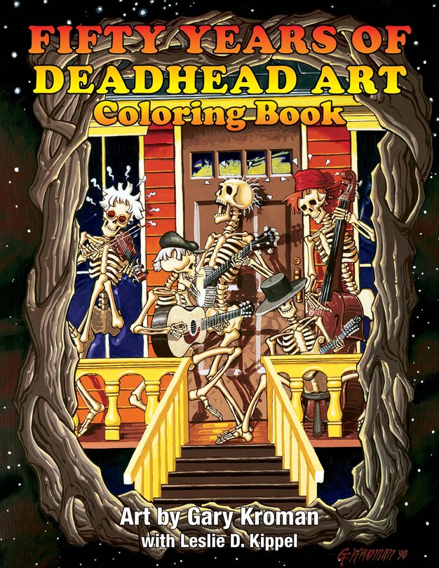 Front cover_Fifty Years Of Deadhead Art: Coloring Book