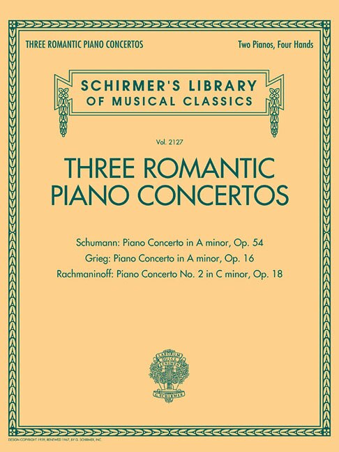 Front cover_Three Romantic Piano Concertos: Schumann, Grieg, Rachmaninoff