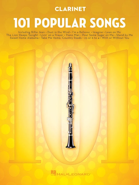 Front cover_101 Popular Songs for Clarinet