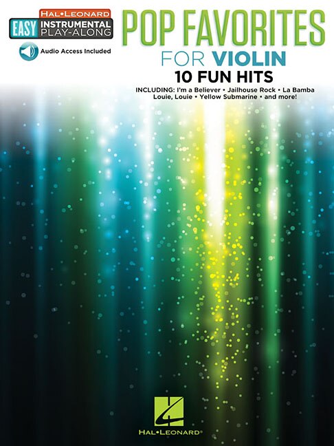 Pop Favorites - 10 Fun Hits: Violin Easy Instrumental Play-along Book With Online Audio Tracks