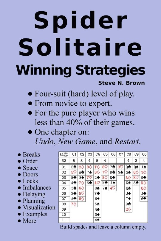 Front cover_Spider Solitaire Winning Strategies