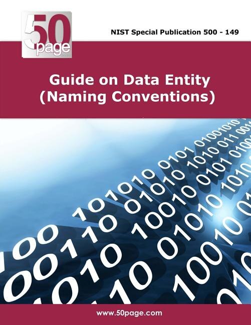 Front cover_Guide on Data Entity (Naming Conventions)