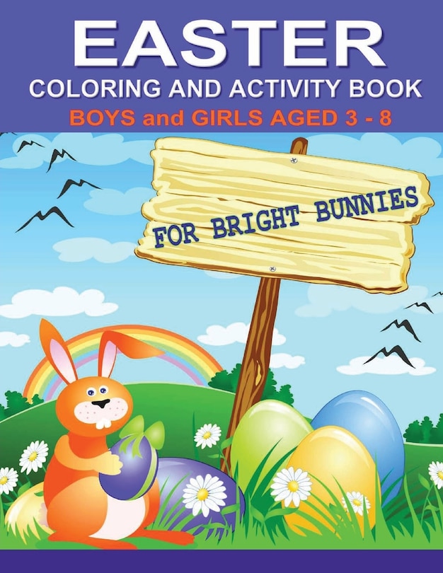 Front cover_Easter Coloring and Activity Book For Bright Bunnies