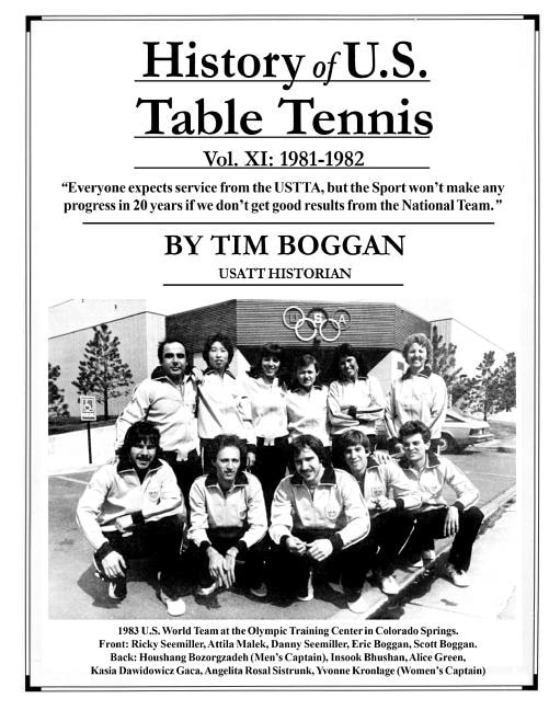 History of U.S. Table Tennis Volume 11