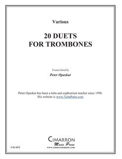 Front cover_20 Duets for Trombone