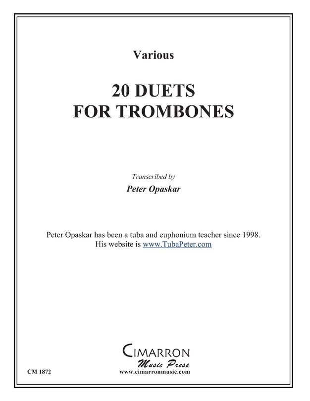 Front cover_20 Duets for Trombone