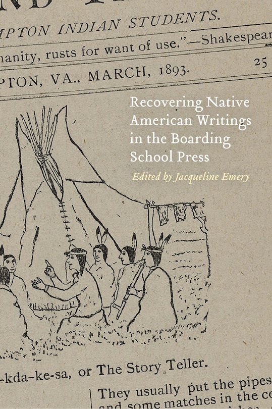 Couverture_Recovering Native American Writings In The Boarding School Press
