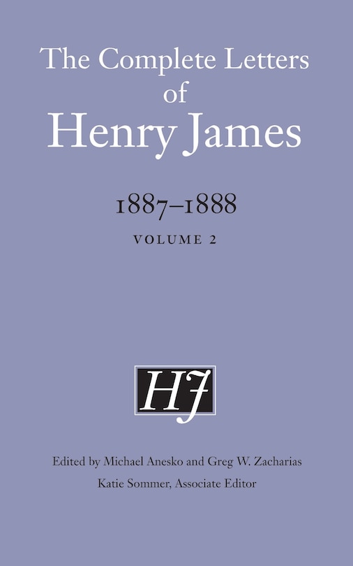 Front cover_The Complete Letters of Henry James, 1887-1888