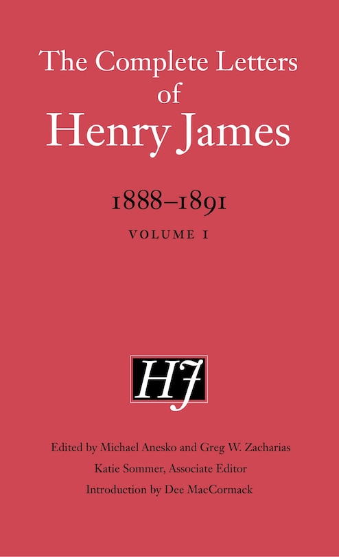 Couverture_The Complete Letters of Henry James: 1888-1891