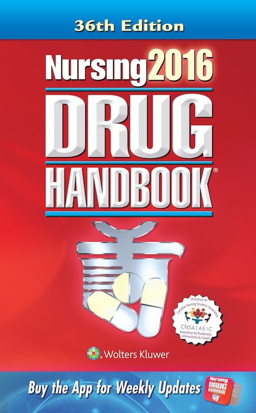 Front cover_Nursing2016 Drug Handbook