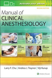 Couverture_Manual Of Clinical Anesthesiology