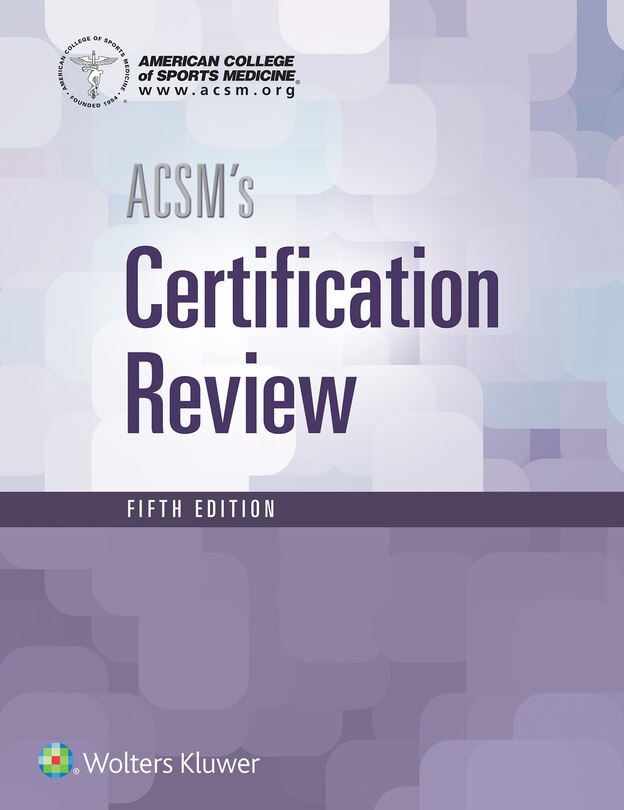 Front cover_Acsm's Certification Review