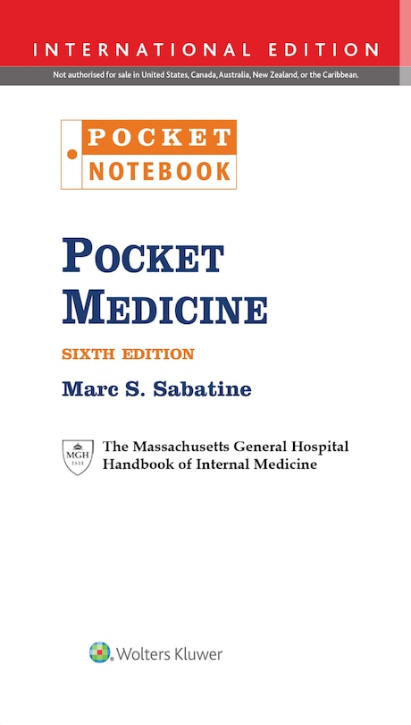 Pocket Medicine: The Massachusetts General Hospital Handbook Of Internal Medicine