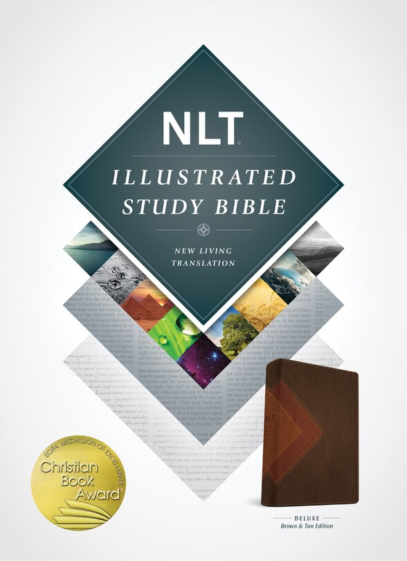 Couverture_Illustrated Study Bible Nlt, Tutone (leatherlike, Brown/tan)