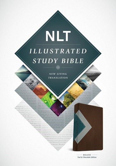 Front cover_Illustrated Study Bible Nlt, Tutone (leatherlike, Teal/chocolate)
