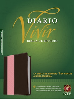 Front cover_Biblia de estudio del diario vivir NTV (SentiPiel, Café/Rosa, Índice, Letra Roja)