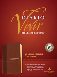 Front cover_Biblia de estudio del diario vivir RVR60 (SentiPiel, Café/Café claro, Índice, Letra Roja)