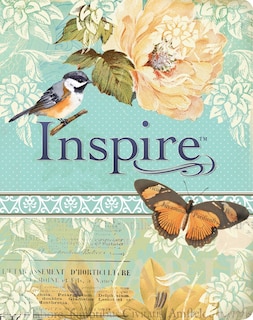 Front cover_Inspire Bible Nlt (leatherlike, Vintage Blue/cream)