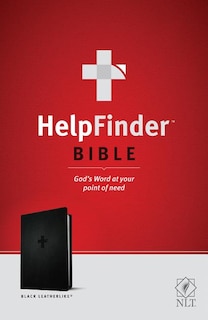 Couverture_Helpfinder Bible Nlt (red Letter, Leatherlike, Black)