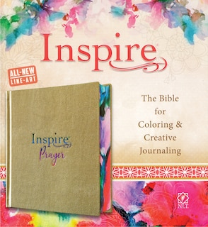 Couverture_Inspire Prayer Bible Nlt (hardcover Leatherlike, Metallic Champagne Gold)