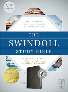 Couverture_The Swindoll Study Bible NLT (LeatherLike, Black, Indexed)