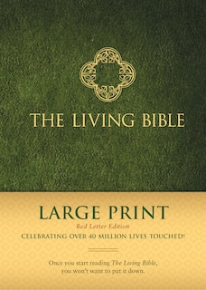 Front cover_The Living Bible Large Print Red Letter Edition (red Letter, Hardcover, Green)