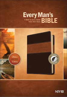 Front cover_Every Man's Bible Niv, Deluxe Heritage Edition, Tutone (leatherlike, Brown/tan, Indexed)