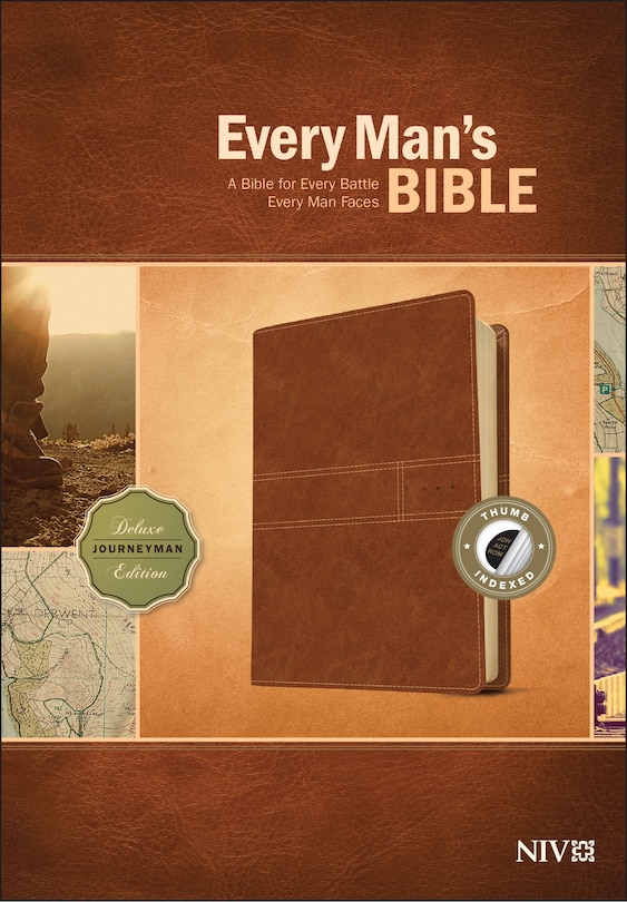 Front cover_Every Man's Bible Niv, Deluxe Journeyman Edition (leatherlike, Tan, Indexed)