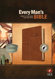 Couverture_Every Man's Bible Nlt, Deluxe Messenger Edition (leatherlike, Brown, Indexed)
