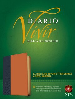 Couverture_Biblia de estudio del diario vivir NTV (SentiPiel, Azul/Café claro, Letra Roja)