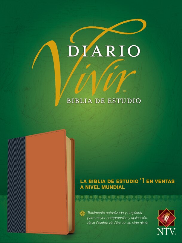 Couverture_Biblia de estudio del diario vivir NTV (SentiPiel, Azul/Café claro, Letra Roja)