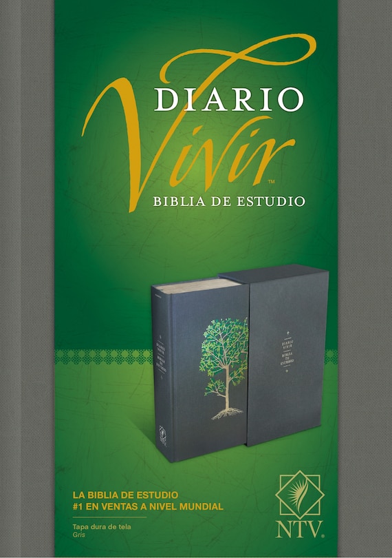 Couverture_Biblia de estudio del diario vivir NTV (Tapa dura de tela, Gris, Letra Roja)