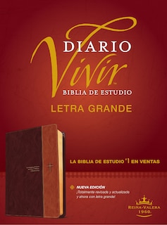 Front cover_Biblia de estudio del diario vivir RVR60, letra grande (SentiPiel, Café/Café claro, Letra Roja)