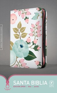 Couverture_Santa Biblia NTV, Edición zíper, Jardín (Tela)