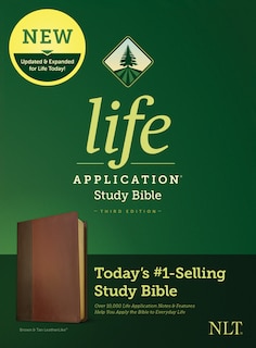 Couverture_Nlt Life Application Study Bible, Third Edition (leatherlike, Brown/mahogany)