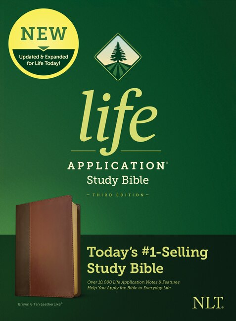 Couverture_Nlt Life Application Study Bible, Third Edition (leatherlike, Brown/mahogany)