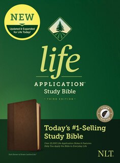 Front cover_Nlt Life Application Study Bible, Third Edition (leatherlike, Dark Brown/brown, Indexed)