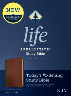 Front cover_KJV Life Application Study Bible, Third Edition (LeatherLike, Brown/Mahogany, Red Letter)
