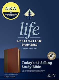 Couverture_KJV Life Application Study Bible, Third Edition (LeatherLike, Brown/Mahogany, Indexed, Red Letter)