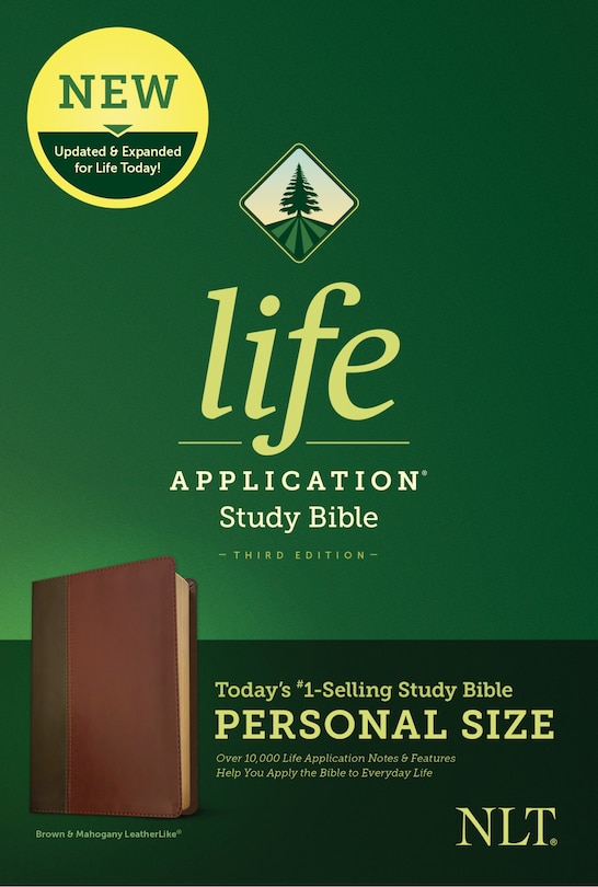 Front cover_Nlt Life Application Study Bible, Third Edition, Personal Size (leatherlike, Brown/mahogany)