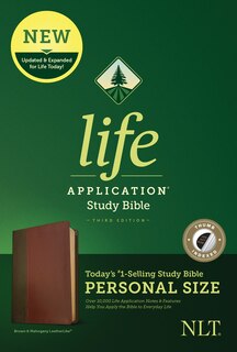 Front cover_Nlt Life Application Study Bible, Third Edition, Personal Size (leatherlike, Brown/mahogany, Indexed)