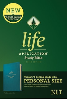 Couverture_Nlt Life Application Study Bible, Third Edition, Personal Size (leatherlike, Teal Blue)