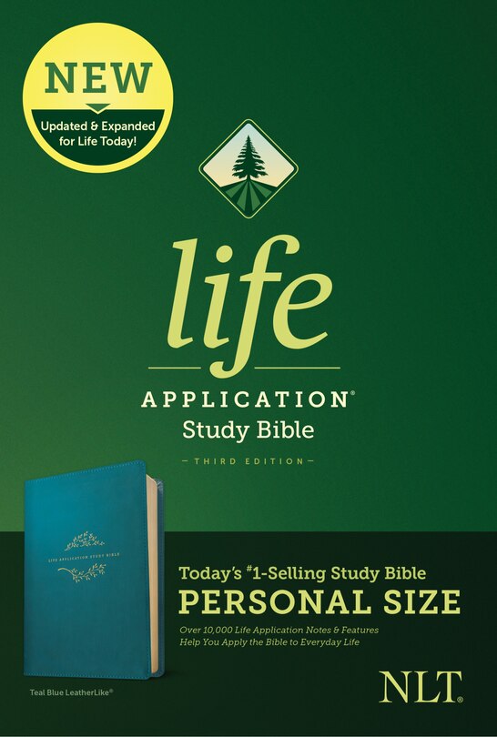 Couverture_Nlt Life Application Study Bible, Third Edition, Personal Size (leatherlike, Teal Blue)