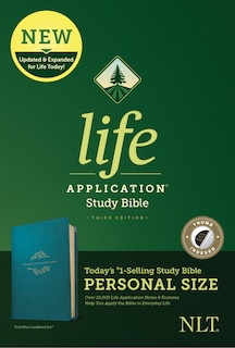Front cover_Nlt Life Application Study Bible, Third Edition, Personal Size (leatherlike, Teal Blue, Indexed)