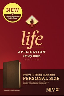 Couverture_Niv Life Application Study Bible, Third Edition, Personal Size (leatherlike, Dark Brown/brown)