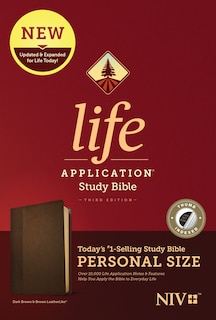 Couverture_Niv Life Application Study Bible, Third Edition, Personal Size (leatherlike, Dark Brown/brown, Indexed)