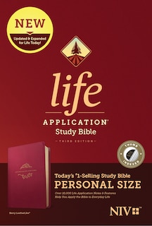 Couverture_Niv Life Application Study Bible, Third Edition, Personal Size (leatherlike, Berry, Indexed)