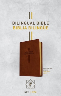 Front cover_Bilingual Bible / Biblia bilingüe NLT/NTV (LeatherLike, Brown)