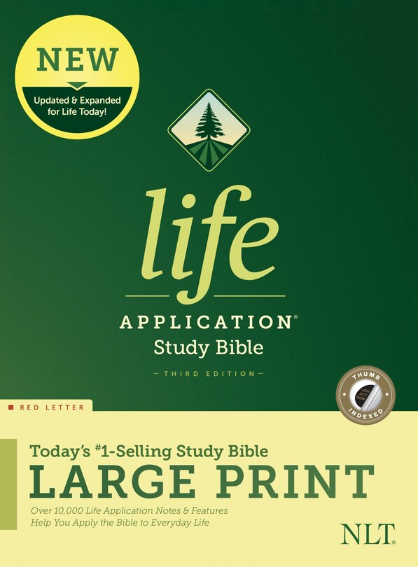 Front cover_NLT Life Application Study Bible, Third Edition, Large Print (Hardcover, Indexed, Red Letter)