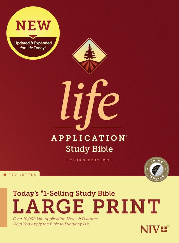 Front cover_NIV Life Application Study Bible, Third Edition, Large Print (Hardcover, Indexed, Red Letter)